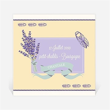 Etiquette de bouteille départ retraite vive le sud ! - Etiquette seule