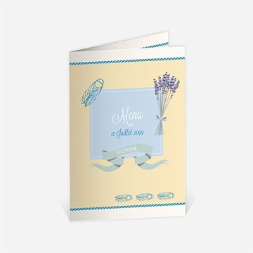 Menu départ à la retraite cigales et lavande