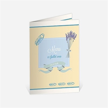 Menu départ à la retraite cigales et lavande