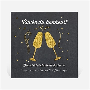 Etiquette de bouteille départ retraite trinquons mes amis ! - Etiquette