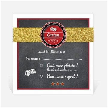 Carton réponse départ à la retraite retraite jackpot