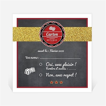 Carton réponse départ à la retraite retraite jackpot