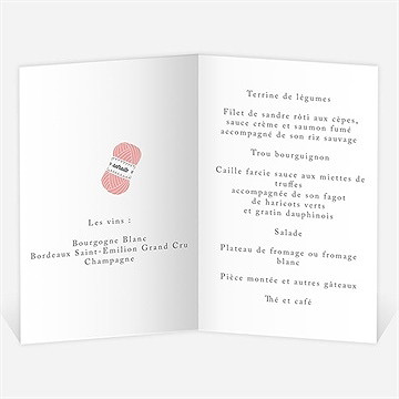 Menu départ à la retraite a vos pelotes! - Menu ouvert