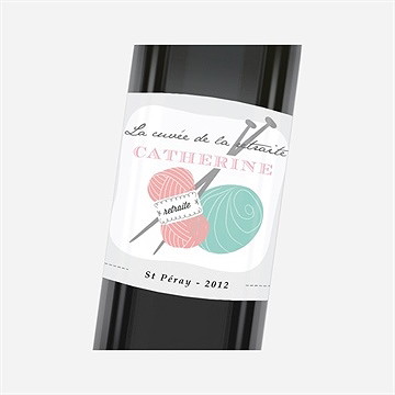 Etiquette de bouteille départ retraite a vos pelotes!