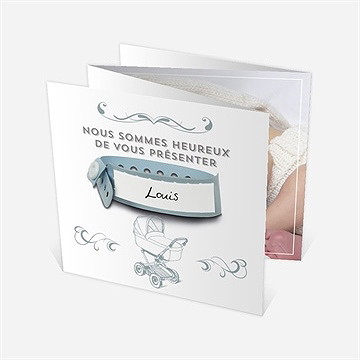 Faire-part naissance accordéon avec bracelet