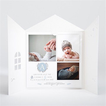 Faire-part naissance douceur et poésie - Intérieur de la pochette