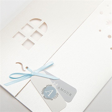 Faire-part naissance douceur et poésie - Détail de la pochette