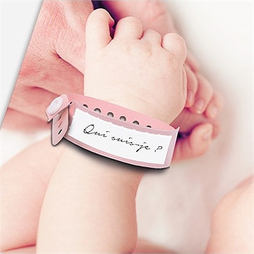 Faire-part naissance annonce fille originale - Détail du faire-part