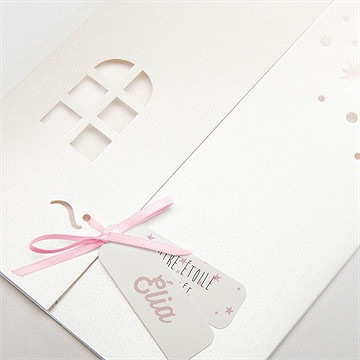 Faire-part naissance tout un monde de douceur - Détail de la pochette