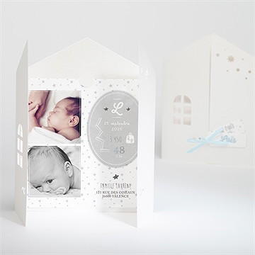 Faire-part naissance douceur et bonheur