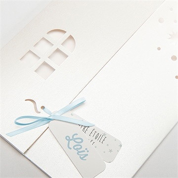 Faire-part naissance douceur et bonheur - Détail de la pochette