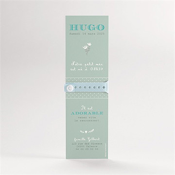 Faire-part naissance le lien - Bracelet de naissance