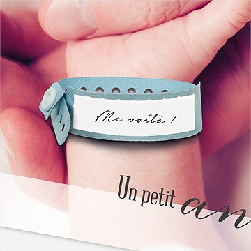 Faire-part naissance un petit ange est né ! - Détail du faire-part