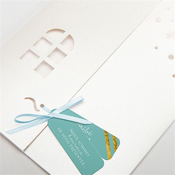 Faire-part naissance faire part naissance pochette - Détail de la pochette