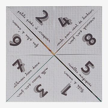 Faire-part naissance original et sympa - Vue intérieure