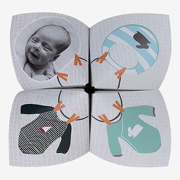 Faire-part naissance petites tenues photo vintage