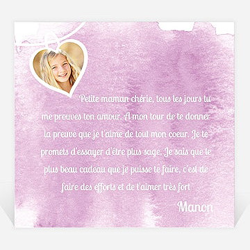 Carte fête des mères carte fête des mères - Dos de la carte