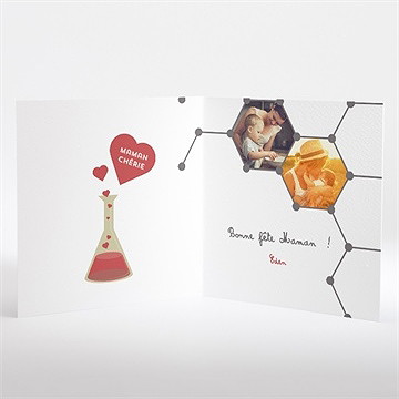 Carte fête des mères carte fête des mères - Intérieur de la carte