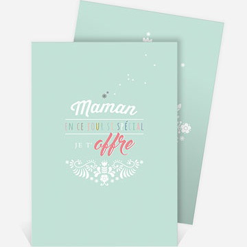 Carte fête des mères carte fête des mères