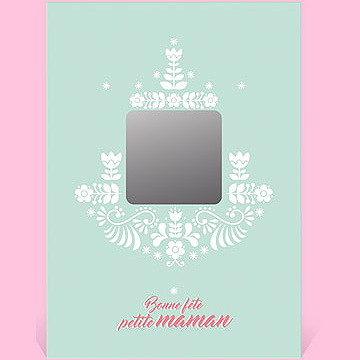 Carte fête des mères carte fête des mères - Dos de la carte non-gratté