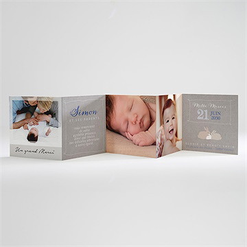 Remerciement naissance un petit ange est né ! - Carte ouverte