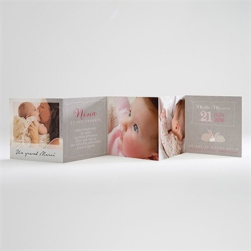 Remerciement naissance une petite puce est née ! - Intérieur de la carte