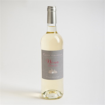 Etiquette de bouteille naissance une petite puce est née ! - Mise en situation