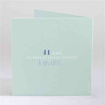 Carte invitation départ à la retraite l'heure a sonné... - Dos de la carte