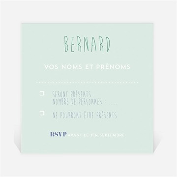 Carton réponse départ à la retraite l'heure a sonné...