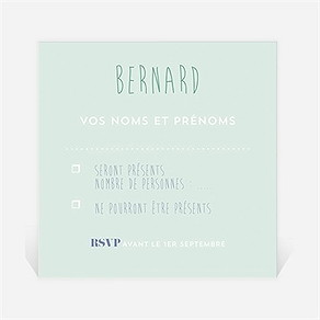 Carton réponse départ à la retraite l'heure a sonné...