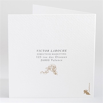 Carte invitation départ à la retraite original et vintage - Dos de la carte