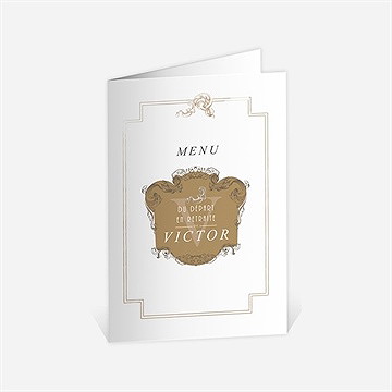 Menu départ à la retraite original et vintage