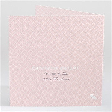 Carte invitation départ à la retraite vent printanier - Dos de la carte