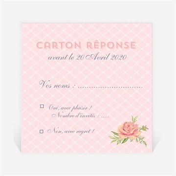 Carton réponse départ à la retraite vent printanier