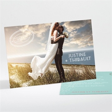 Remerciement mariage joli passeport enveloppe