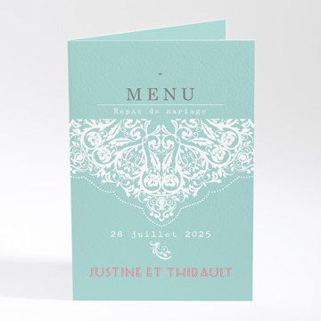 Menu mariage joli passeport enveloppe