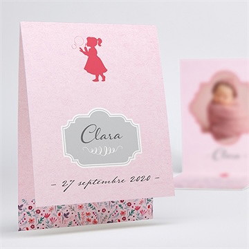 Faire-part naissance elégante fille