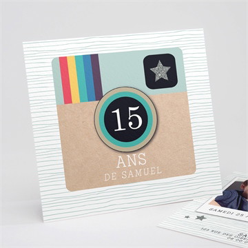 Invitation anniversaire carte vintage anniversaire