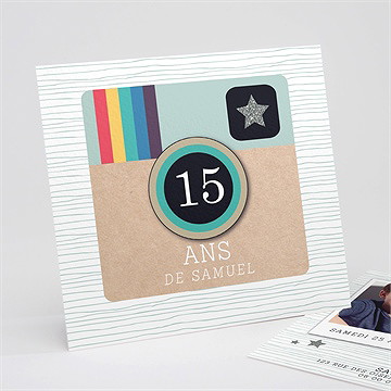 Invitation anniversaire carte vintage anniversaire