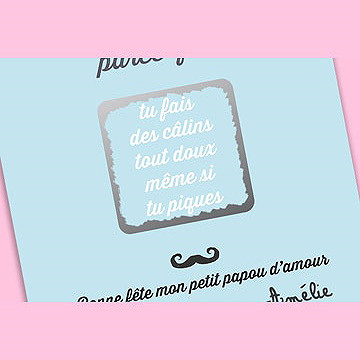 Carte fête des pères carte fête des pères - Vue détaillée