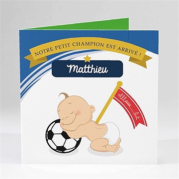 Faire-part naissance graine de champion !