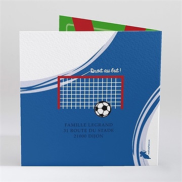 Faire-part naissance graine de champion ! - Dos du faire-part