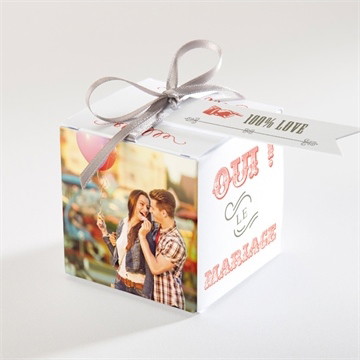 Boîte de dragées mariage vintage & original magnet