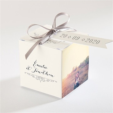 Boîte de dragées mariage nous deux