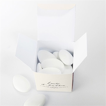 Boîte de dragées mariage nous deux - Intérieur de la boîte