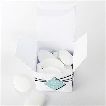 Boîte de dragées mariage notre bande son! - Intérieur de la boîte