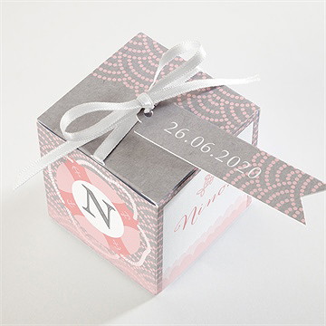 Boîte de dragées baptême forme originale - Dessus de la boîte