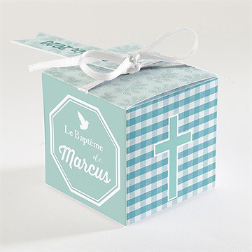 Boîte de dragées baptême boîte de dragées baptême - Dos de la boîte
