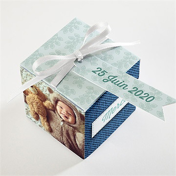 Boîte de dragées baptême boîte de dragées baptême - Dessus de la boîte