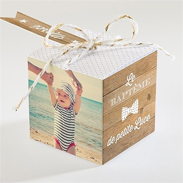 Boîte de dragées baptême boîte de dragées baptême - Dos de la boîte